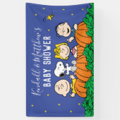 Charlie Brown en Gang Pumpkin Baby shower Spandoek (Verticaal)