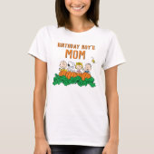 Charlie Brown en Gang Pumpkin Birthday Mam T-shirt (Voorkant)