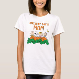 Charlie Brown en Gang Pumpkin Birthday Mam T-shirt