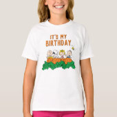 Charlie Brown en Gang Pumpkin Birthday T-shirt (Voorkant)