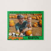 Charlie Brown en Gang Pumpkin Custom Photo Legpuzzel (Horizontaal)