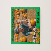 Charlie Brown en Gang Pumpkin Custom Photo Legpuzzel (Verticaal)