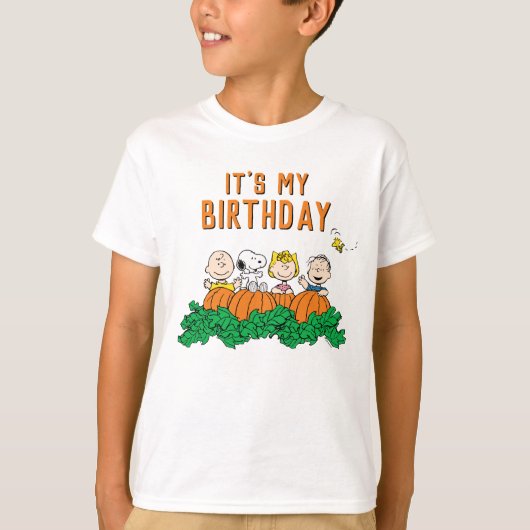Charlie Brown en Gang Pumpkin T-shirt (Voorkant)