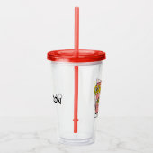 Charlie Brown en Lucy Football Comic Graphic Acryl Drinkbeker (Rechts)