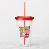 Charlie Brown en Lucy Football Comic Graphic Acryl Drinkbeker (Voorkant)