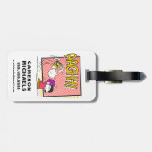 Charlie Brown en Lucy Football Comic Graphic Bagagelabel (Achterkant horizontaal)