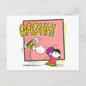 Charlie Brown en Lucy Football Comic Graphic Briefkaart (Voorkant)