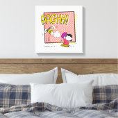 Charlie Brown en Lucy Football Comic Graphic Canvas Afdruk (Insitu (Slaapkamer))