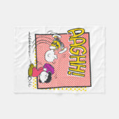 Charlie Brown en Lucy Football Comic Graphic Fleece Deken (Voorkant (Horizontaal))