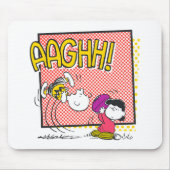 Charlie Brown en Lucy Football Comic Graphic Muismat (Voorkant)