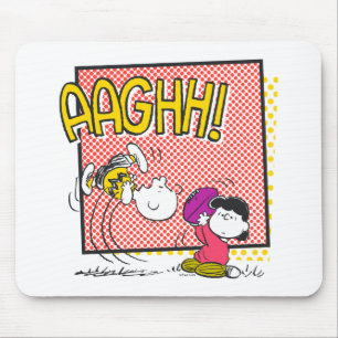 Charlie Brown en Lucy Football Comic Graphic Muismat
