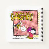 Charlie Brown en Lucy Football Comic Graphic Notitieboek (Achterkant)