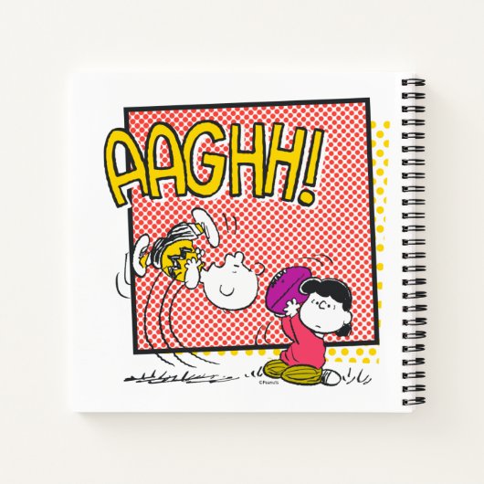 Charlie Brown en Lucy Football Comic Graphic Notitieboek (Achterkant)