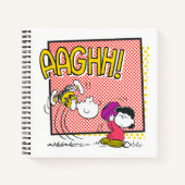 Charlie Brown en Lucy Football Comic Graphic Notitieboek (Voorkant)