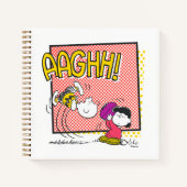 Charlie Brown en Lucy Football Comic Graphic Notitieboek (Voorkant)