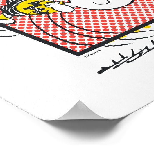 Charlie Brown en Lucy Football Comic Graphic Poster (Hoek)