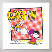 Charlie Brown en Lucy Football Comic Graphic Poster (Voorkant)