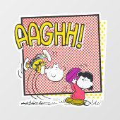 Charlie Brown en Lucy Football Comic Graphic Raamsticker (Vel)