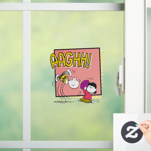 Charlie Brown en Lucy Football Comic Graphic Raamsticker (Huis)
