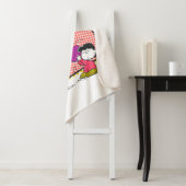 Charlie Brown en Lucy Football Comic Graphic Sherpa Deken (In situ)