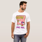 Charlie Brown en Lucy Football Comic Graphic T-shirt (Voorkant volledig)