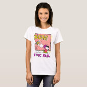 Charlie Brown en Lucy Football Comic Graphic T-shirt (Voorkant volledig)