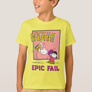 Charlie Brown en Lucy Football Comic Graphic T-shirt
