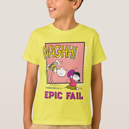 Charlie Brown en Lucy Football Comic Graphic T-shirt (Voorkant)