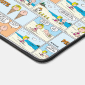 Charlie Brown en Sally Ice Cream op het strand Bureaumat (Hoek)