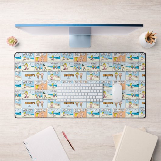 Charlie Brown en Sally Ice Cream op het strand Bureaumat (Kantoor 1)