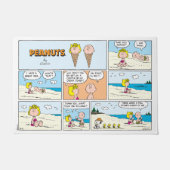 Charlie Brown en Sally Ice Cream op het strand Deurmat (Voorkant)