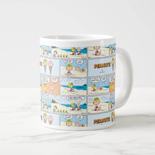 Charlie Brown en Sally Ice Cream op het strand Grote Koffiekop (Voorkant rechts)