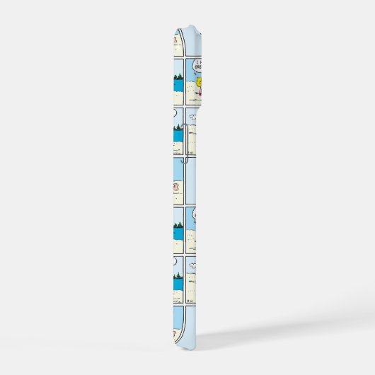 Charlie Brown en Sally Ice Cream op het strand iPhone 15 Case (Rechterkant)