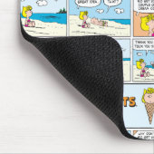 Charlie Brown en Sally Ice Cream op het strand Muismat (Hoek)