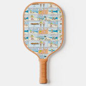 Charlie Brown en Sally Ice Cream op het strand Pickleball Paddle (Voorkant)