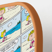 Charlie Brown en Sally Ice Cream op het strand Pickleball Paddle (Links Detail)