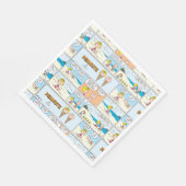 Charlie Brown en Sally Ice Cream op het strand Servet (Hoek)