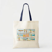 Charlie Brown en Sally Ice Cream op het strand Tote Bag (Voorkant)