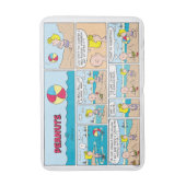 Charlie Brown en Sally op het strand Badmat (Voorkant Verticaal)