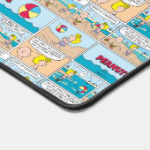 Charlie Brown en Sally op het strand Bureaumat (Hoek)