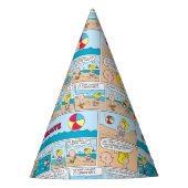 Charlie Brown en Sally op het strand Feesthoedjes (Voorkant)