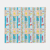 Charlie Brown en Sally op het strand Fleece Deken (Voorkant (Horizontaal))