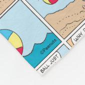 Charlie Brown en Sally op het strand Fleece Deken (Hoek)