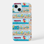 Charlie Brown en Sally op het strand iPhone 15 Case (Achterkant)