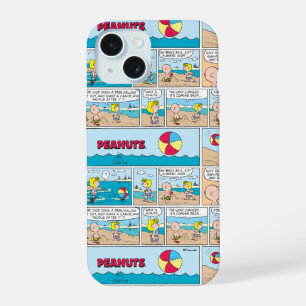 Charlie Brown en Sally op het strand iPhone 15 Case