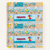 Charlie Brown en Sally op het strand Notitieboek (Voorkant)