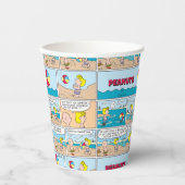 Charlie Brown en Sally op het strand Papieren Bekers (Voorkant)