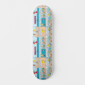 Charlie Brown en Sally op het strand Persoonlijk Skateboard (Voorkant)