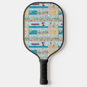 Charlie Brown en Sally op het strand Pickleball Paddle (Voorkant)