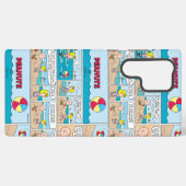 Charlie Brown en Sally op het strand Samsung Galaxy Hoesje (Achterkant horizontaal)